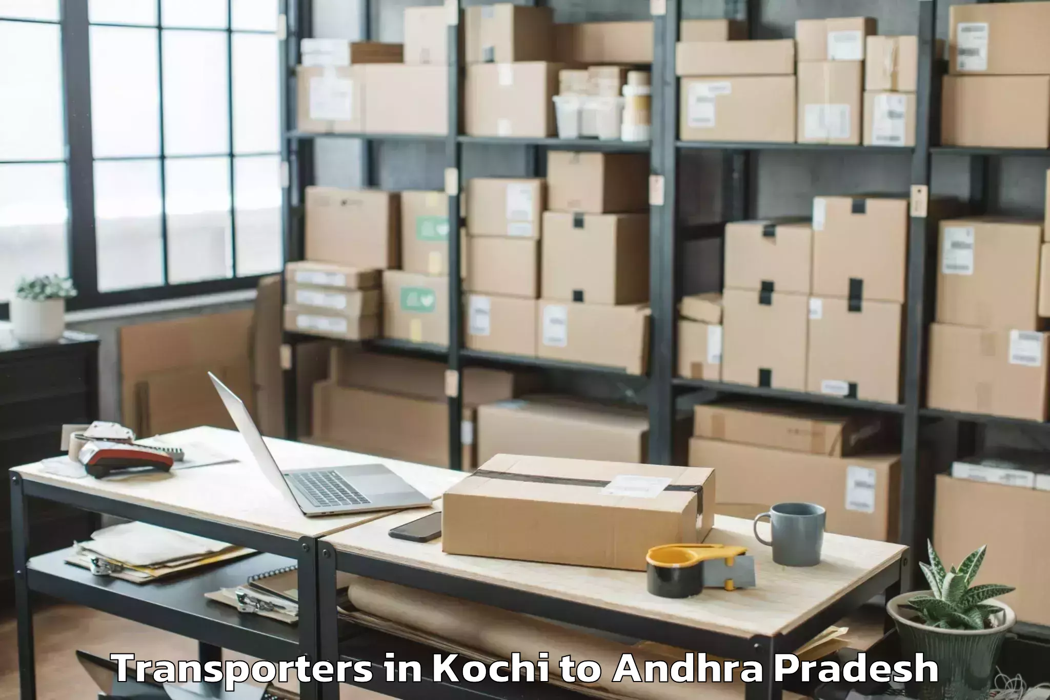 Book Kochi to Pedaparupudi Transporters Online